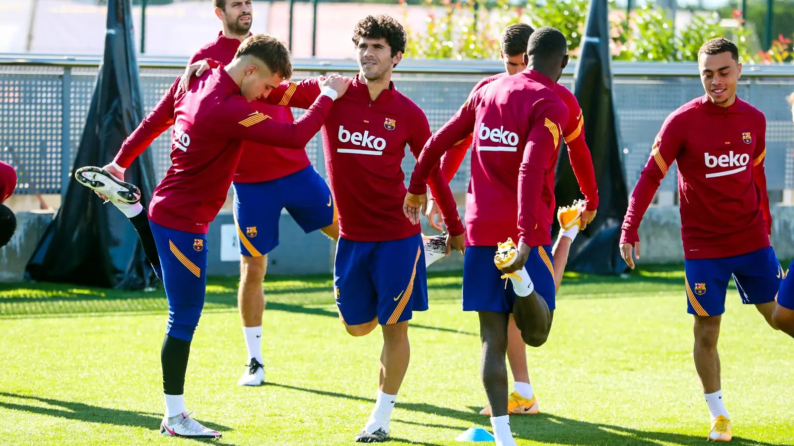 El Barça, en un entrenamiento