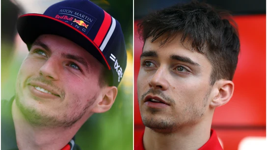 Max Verstappen y Charles Leclerc Max Verstappen y Charles Leclerc
