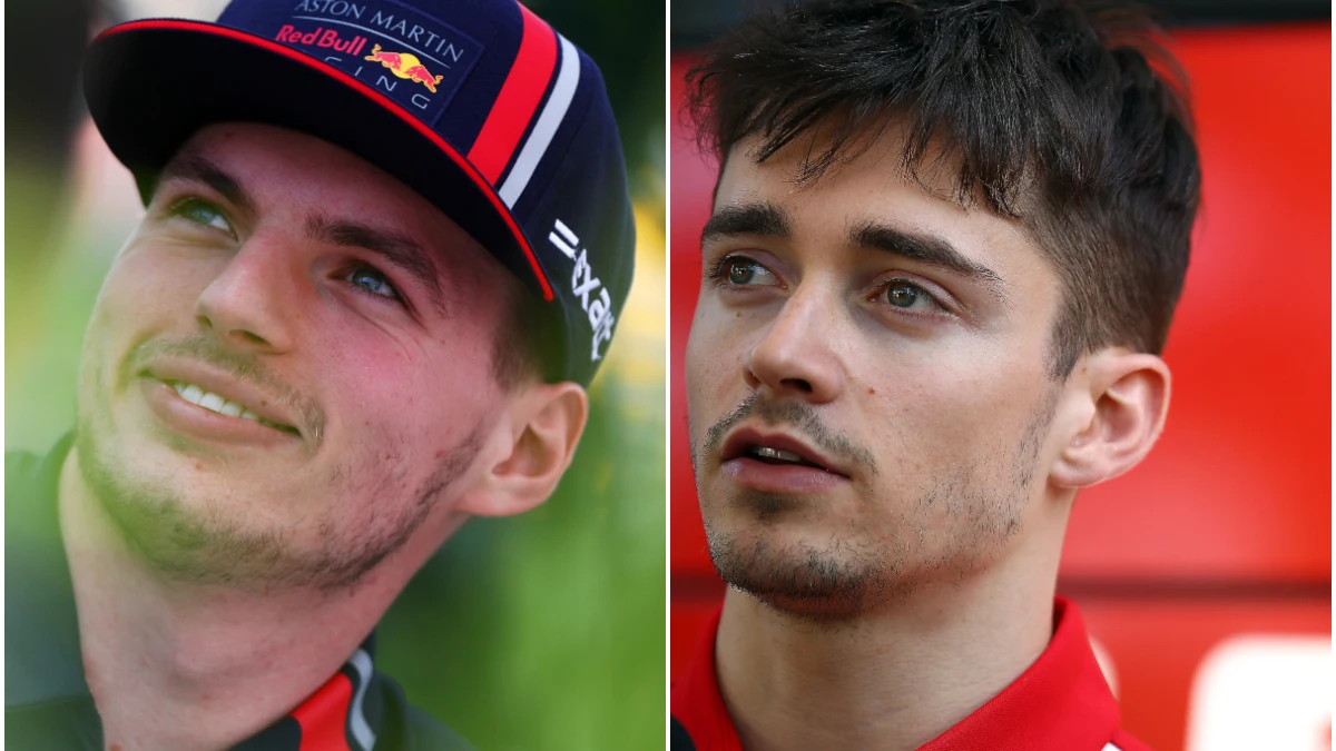 Max Verstappen y Charles Leclerc