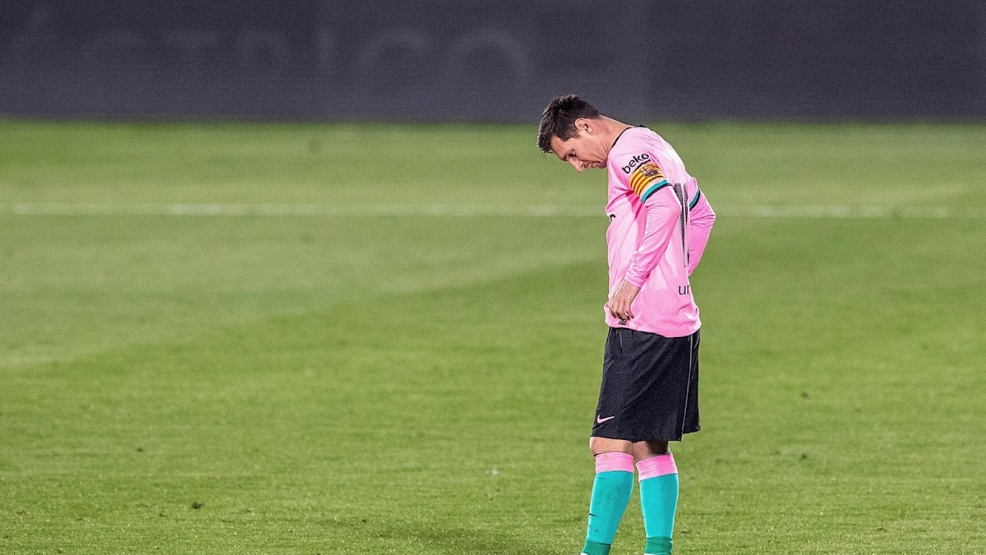Messi, cabizbajo Messi, cabizbajo