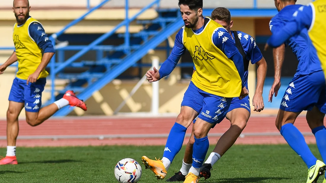 El Alcorcón, en un entrenamiento