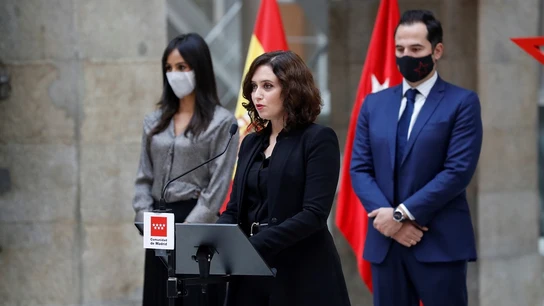 Isabel Díaz Ayuso en el homenaje a las víctimas de coronavirus en Madrid Isabel Díaz Ayuso en el homenaje a las víctimas de coronavirus en Madrid