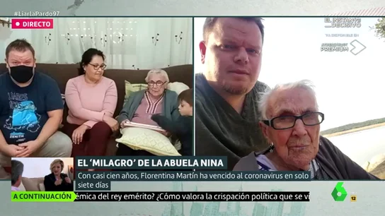 Habla el nieto de Nina, la abuela que a sus 99 años ha superado el coronavirus: "Para tener buena salud ha trabajado mucho en el campo" Habla el nieto de Nina, la abuela que a sus 99 años ha superado el coronavirus: "Para tener buena salud ha trabajado mucho en el campo"
