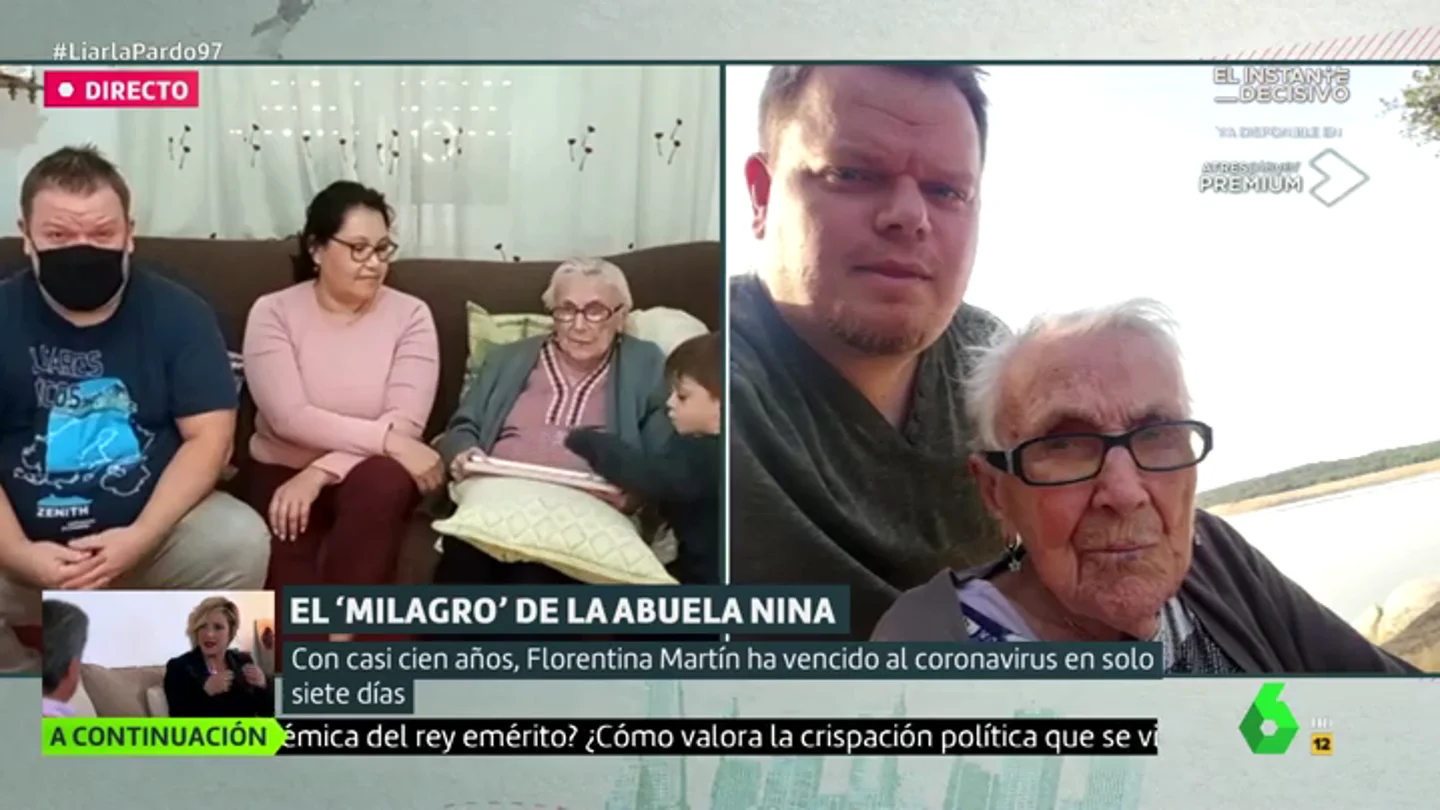 Habla el nieto de Nina, la abuela que a sus 99 años ha superado el coronavirus: "Para tener buena salud ha trabajado mucho en el campo" Habla el nieto de Nina, la abuela que a sus 99 años ha superado el coronavirus: "Para tener buena salud ha trabajado mucho en el campo"