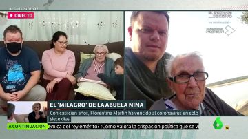 Habla el nieto de Nina, la abuela que a sus 99 años ha superado el coronavirus: "Para tener buena salud ha trabajado mucho en el campo"