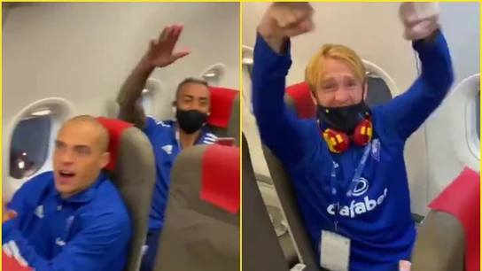 Los jugadores del Cádiz celebran su triunfo ante el Real Madrid Los jugadores del Cádiz celebran su triunfo ante el Real Madrid