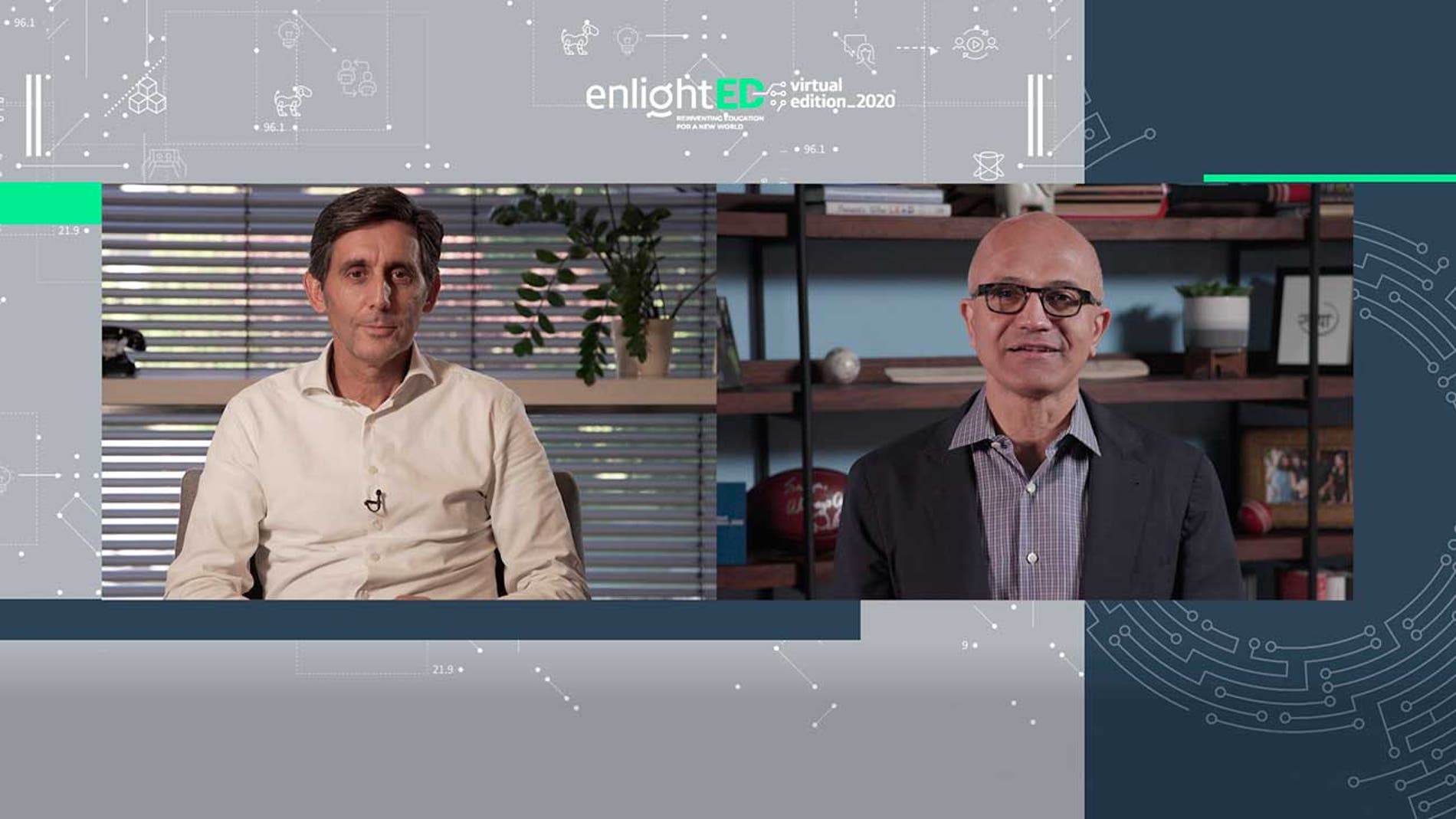 Jose María Álvarez-Pallete y Satya Nadella