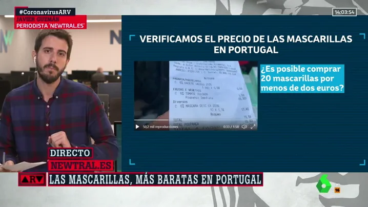 ¿Por qué son tan baratas las mascarillas en Portugal? La explicación tras el ticket viral 