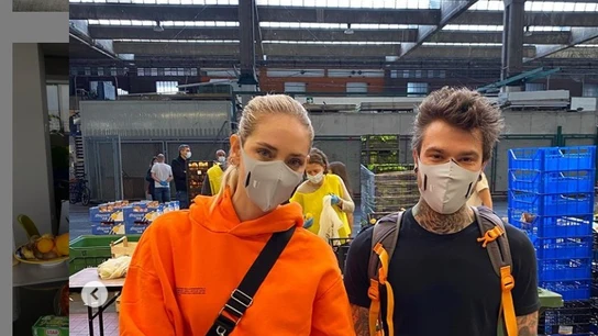 Chiara Ferragni y Fedez en una imagen con mascarilla. Chiara Ferragni y Fedez en una imagen con mascarilla.
