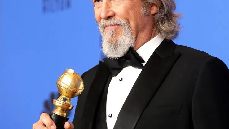 El actor Jeff Bridges en los Globo de Oro de 2019