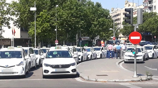 Parada de taxis en Madrid Parada de taxis en Madrid