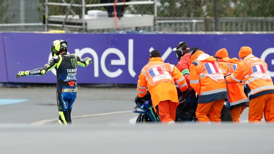 Valentino Rossi, en el GP de Francia Acumula hasta cuatro ceros consecutivos
