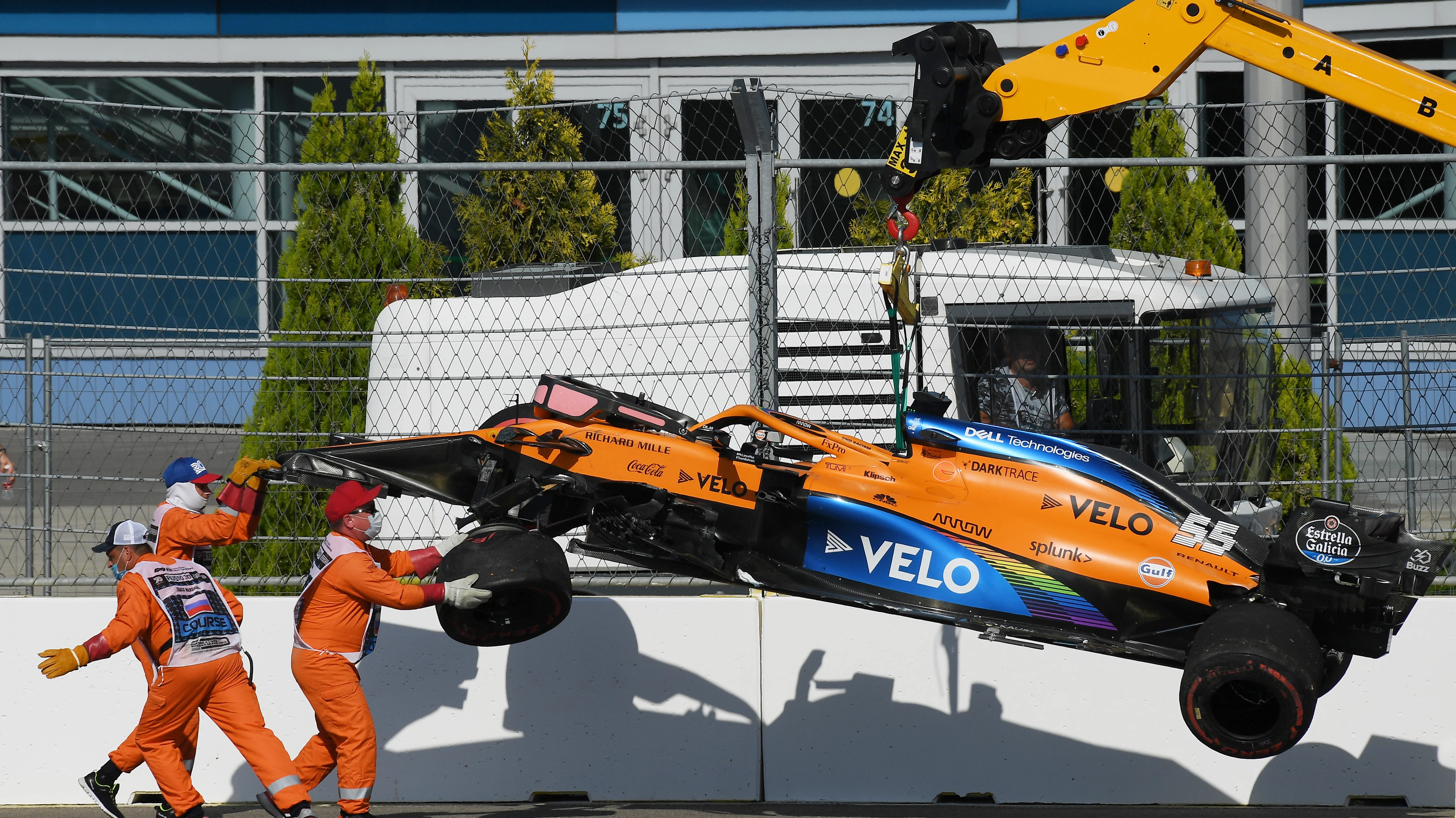 Un error del piloto hizo que no pudiera terminar la carrera