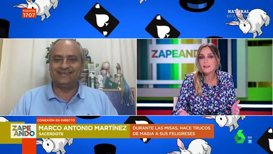 El inesperado gesto de un cura en pleno directo que deja loca a Anna Simon El inesperado gesto de un cura en pleno directo que deja loca a Anna Simon