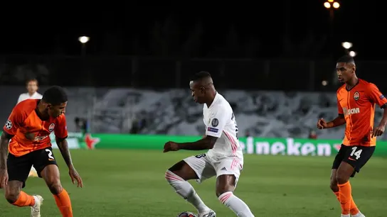 Vinicius, en el partido ante el Shakhtar. Vinicius, en el partido ante el Shakhtar.