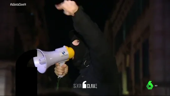 Uno de los manifestantes Uno de los manifestantes