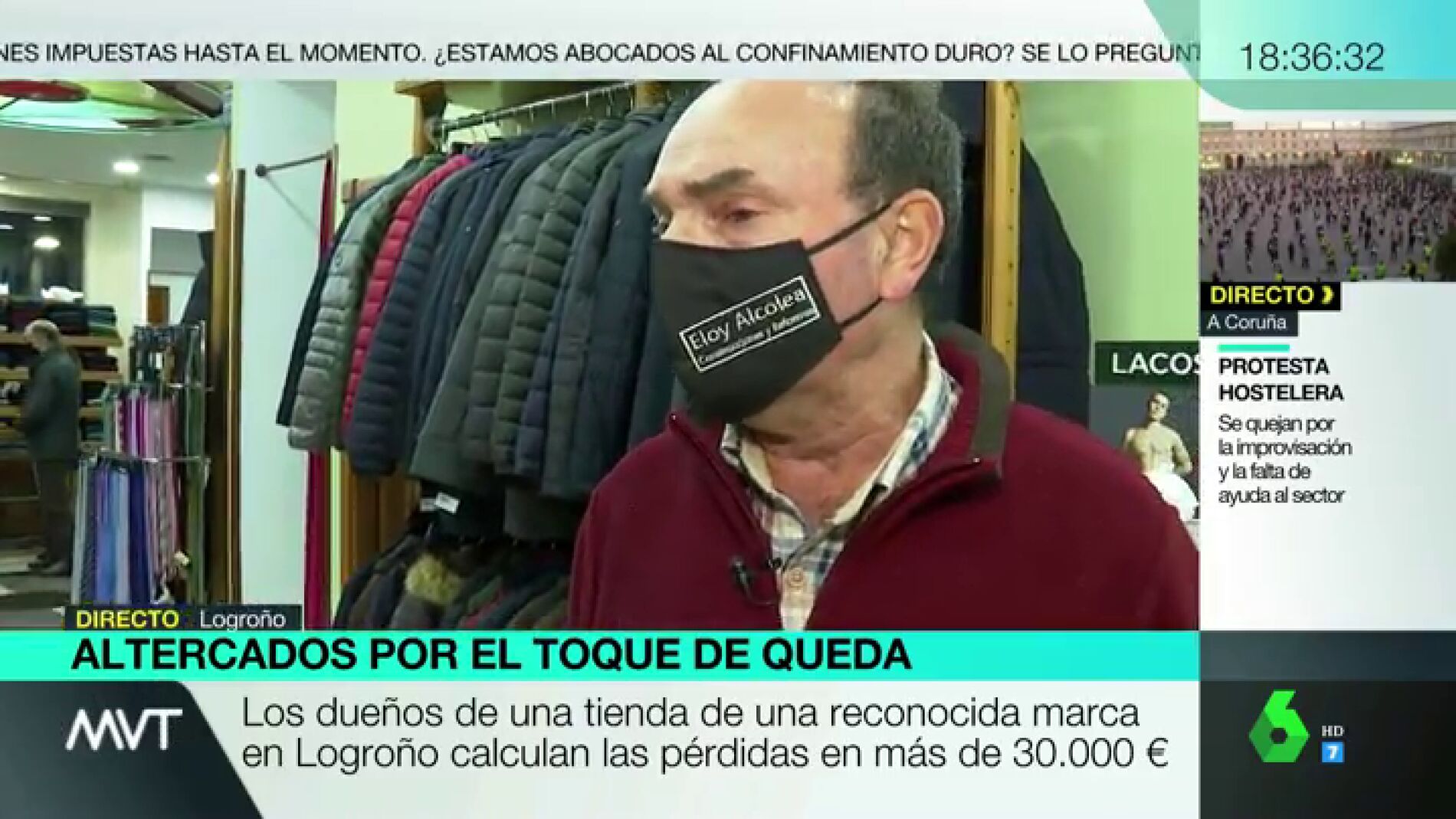 Habla el propietario de una tienda destrozada por los disturbios en Logro&ntilde;o: "Es una imagen dif&iacute;cil de digerir, impresionante"