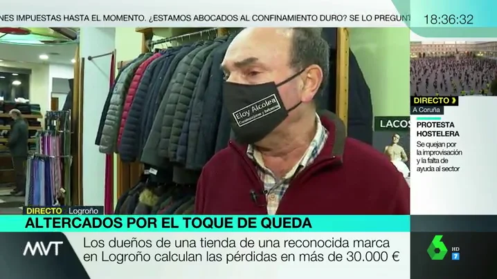 Habla el propietario de una tienda destrozada por los disturbios en Logroño: "Es una imagen difícil de digerir, impresionante" Habla el propietario de una tienda destrozada por los disturbios en Logroño: "Es una imagen difícil de digerir, impresionante"