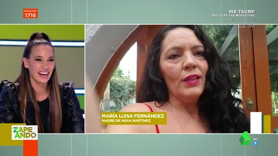 La madre de India Martínez la sorprende en Zapeando con una inesperada pregunta: "¡Mamá, para qué cuentas eso!" La madre de India Martínez la sorprende en Zapeando con una inesperada pregunta: "¡Mamá, para qué cuentas eso!"