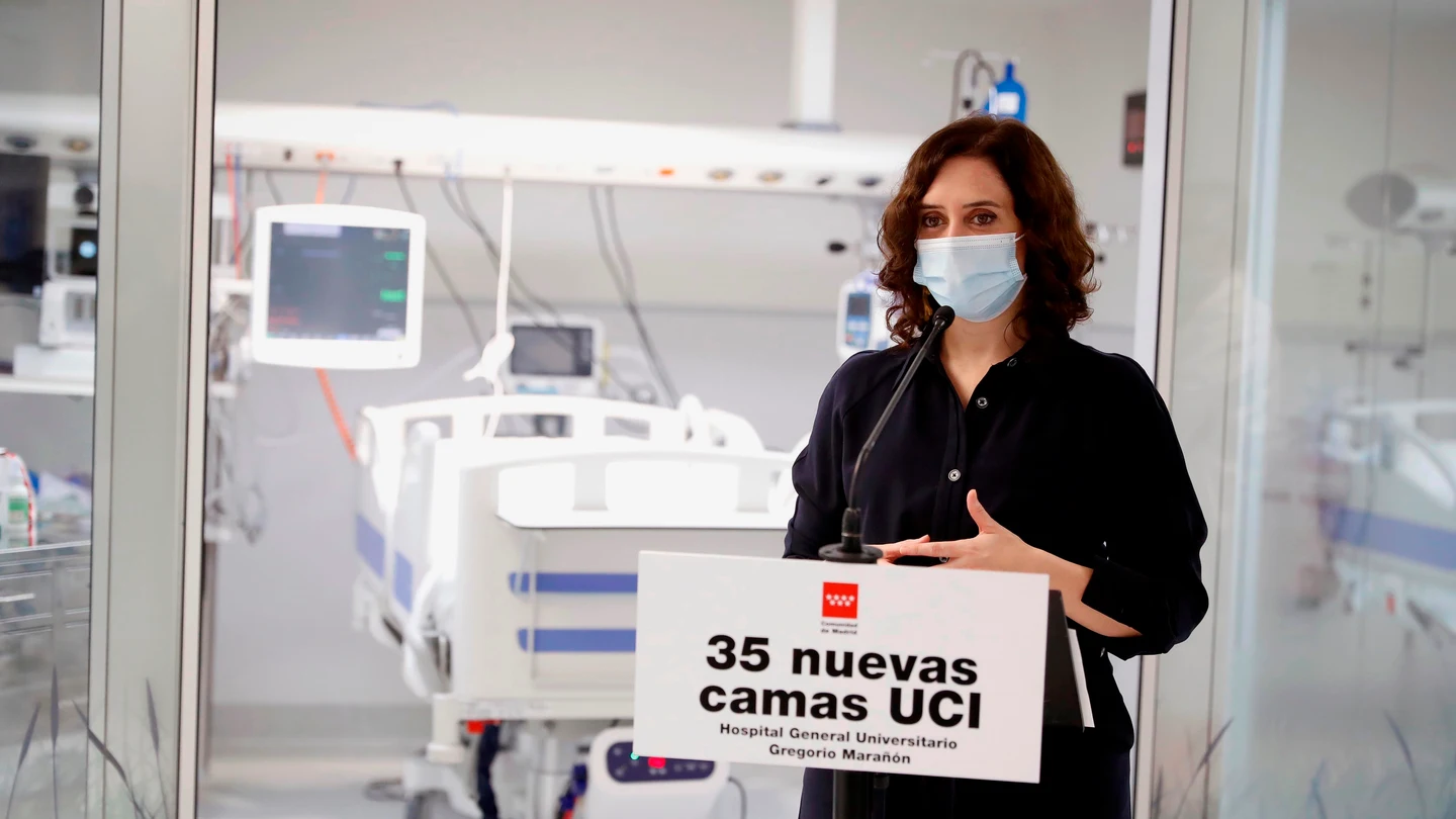 Isabel Díaz Ayuso visita la nueva UCI del hospital Gregorio Marañón Isabel Díaz Ayuso visita la nueva UCI del hospital Gregorio Marañón