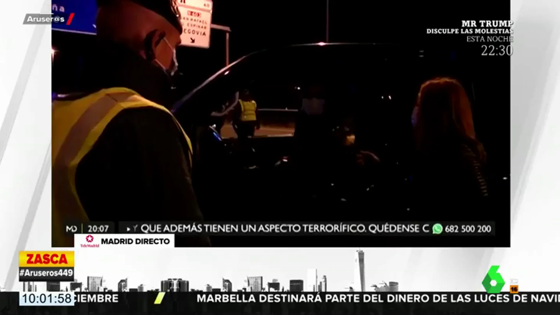 La respuesta de un guardia civil a un conductor que quería salir de Madrid