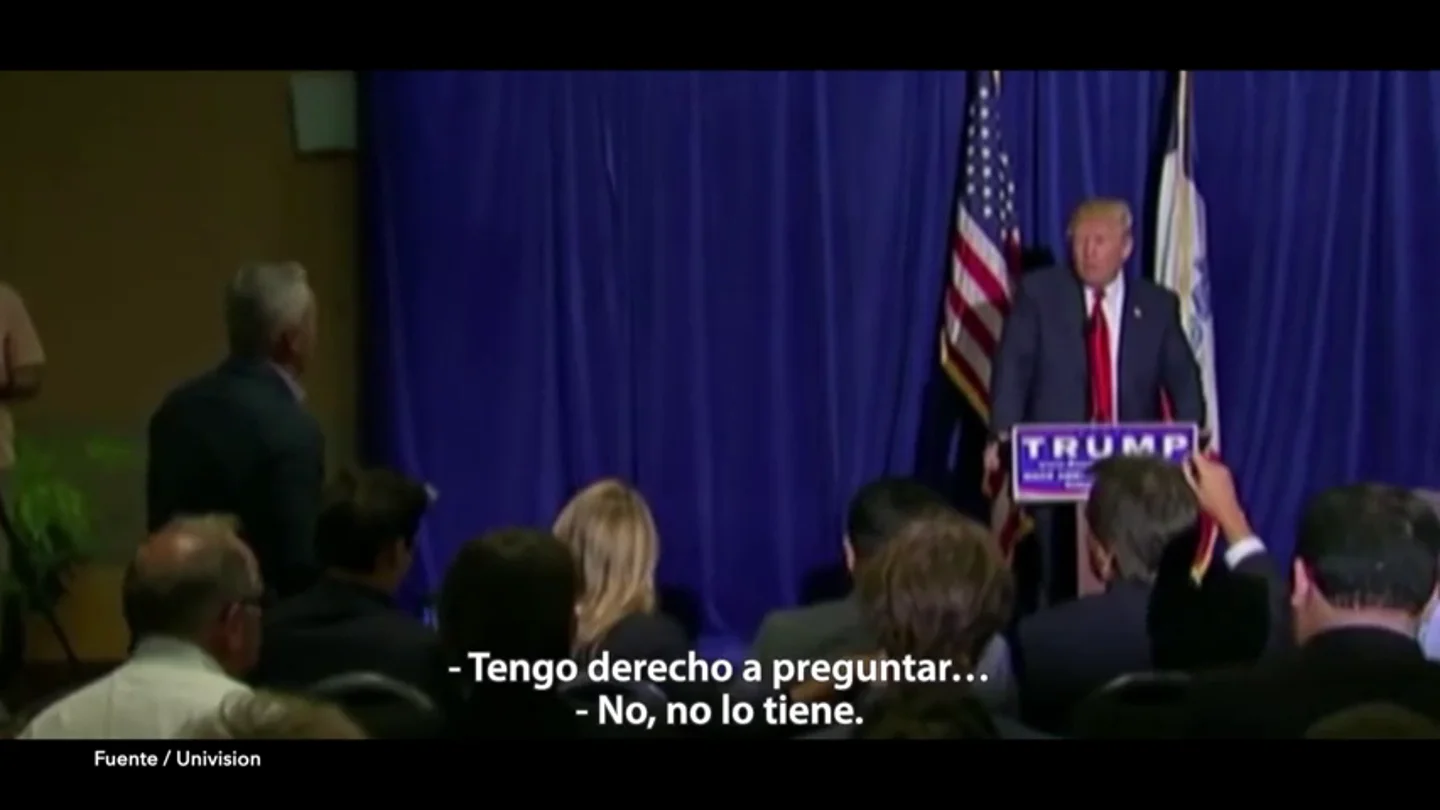 Los periodistas latinos que "molestaron con mucho orgullo" a Trump Los periodistas latinos que "molestaron con mucho orgullo" a Trump