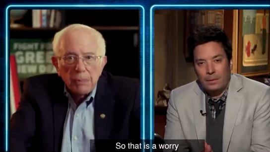 Bernie Sanders durante la entrevista con Jimmy Fallon el pasado 23 de octubre. Bernie Sanders durante la entrevista con Jimmy Fallon el pasado 23 de octubre.