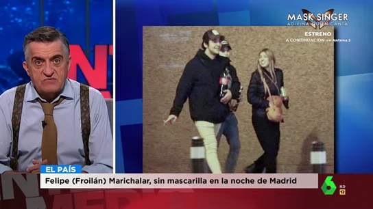 La respuesta de Wyoming a Froilán tras sus polémicas fotos "sin mascarilla y de botellón" por la calle La respuesta de Wyoming a Froilán tras sus polémicas fotos: "Demuestra que no tiene dinero ni para mascarillas"