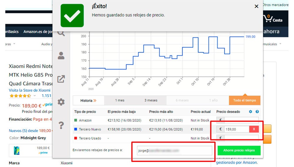 Haciendo seguimiento a un producto