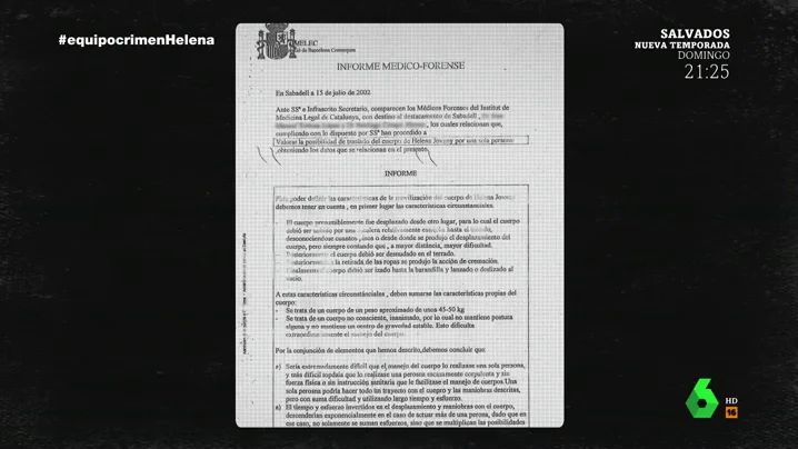 Los asesinos arrojaron por una azotea a Helena Jubany con vida