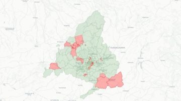 Mapa de las zonas de Madrid con restricciones por el coronavirus
