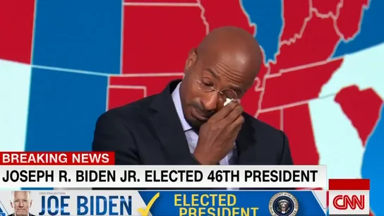 Van Jones, emocionado tras conocer la victoria de Biden Van Jones, emocionado tras conocer la victoria de Biden