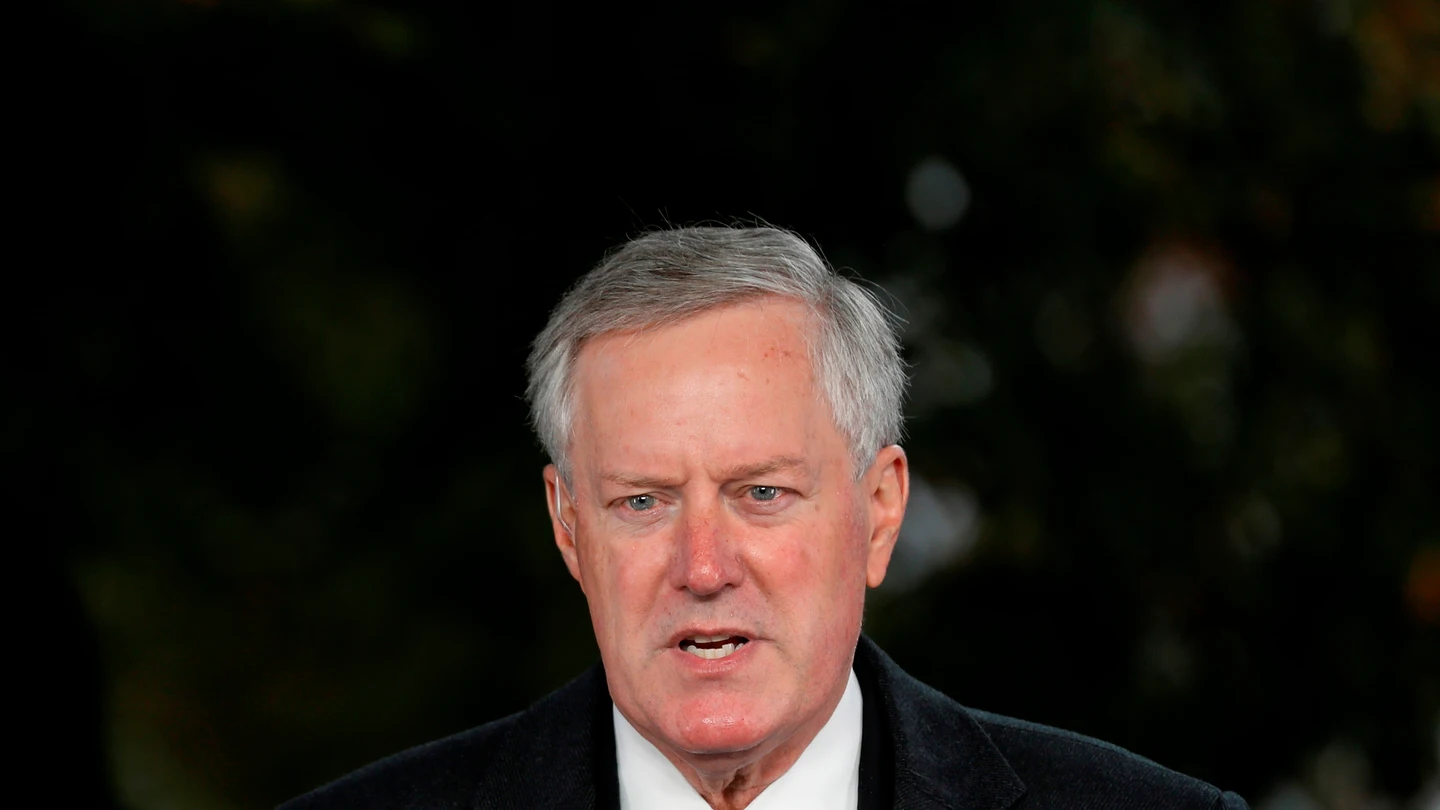 El jefe de gabinete de Trump, Mark Meadows El jefe de gabinete de Trump, Mark Meadows
