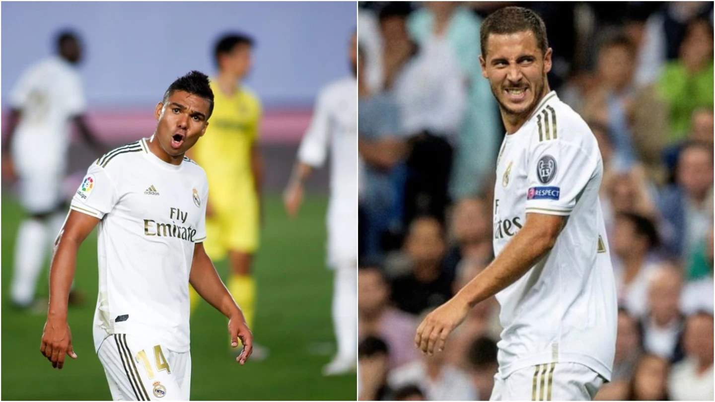 En la imagen, Casemiro y Hazard, futbolistas del Real Madrid En la imagen, Casemiro y Hazard, futbolistas del Real Madrid