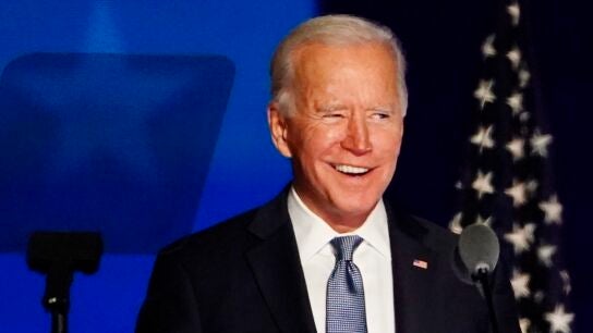 El candidato dem&oacute;crata Joe Biden