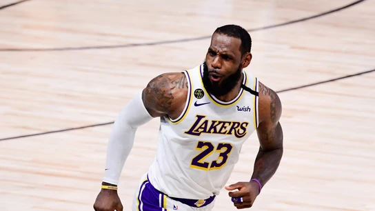 LeBron James, con los Lakers LeBron James, con los Lakers