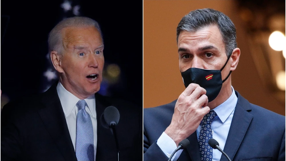 Joe Biden y Pedro Sánchez