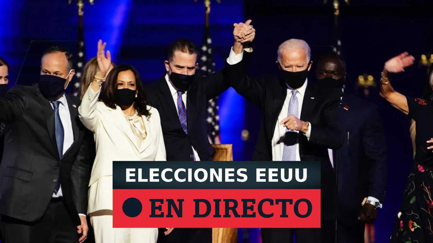 Biden y Harris tras ganar las elecciones en EEUU