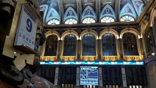 Imagen de la Bolsa española. Imagen de la Bolsa española.