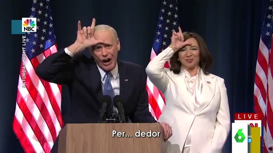La divertida imitación de Jim Carrey y Maya Rudolph de Joe Biden y Kamala Harris en la que se burlan del "perdedor" Trump La divertida imitación de Jim Carrey y Maya Rudolph de Joe Biden y Kamala Harris en la que se burlan del "perdedor" Trump