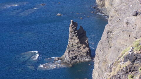 Roque Partido tras la caída de el Dedo de Dios