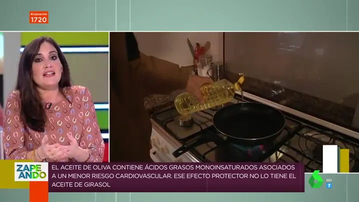 ¿Qué aceite es mejor para cocinar? Boticaria García te da las claves del aceite de oliva y de girasol