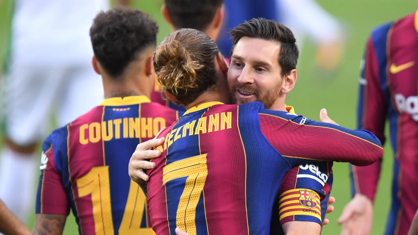 Antoine Griezmann y Leo Messo Antoine Griezmann y Leo Messo