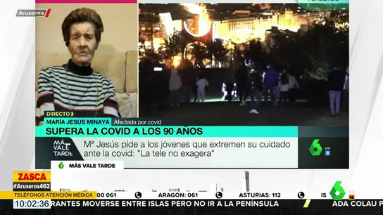 El contundente mensaje de una anciana a los jóvenes: "No sean tan irresponsables, que una vida vale mucho" El contundente mensaje de una anciana a los jóvenes: "No sean tan irresponsables, que una vida vale mucho"