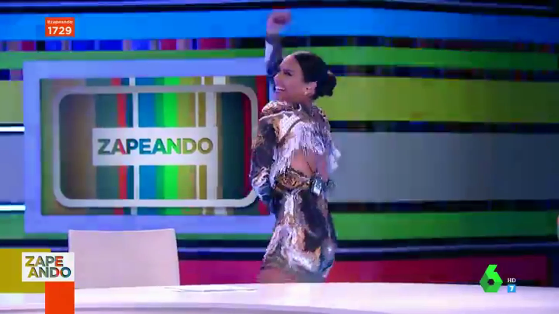 El efusivo baile de Cristina Pedroche para arrancar el viernes al ritmo de Miley Cirus y Dua Lipa