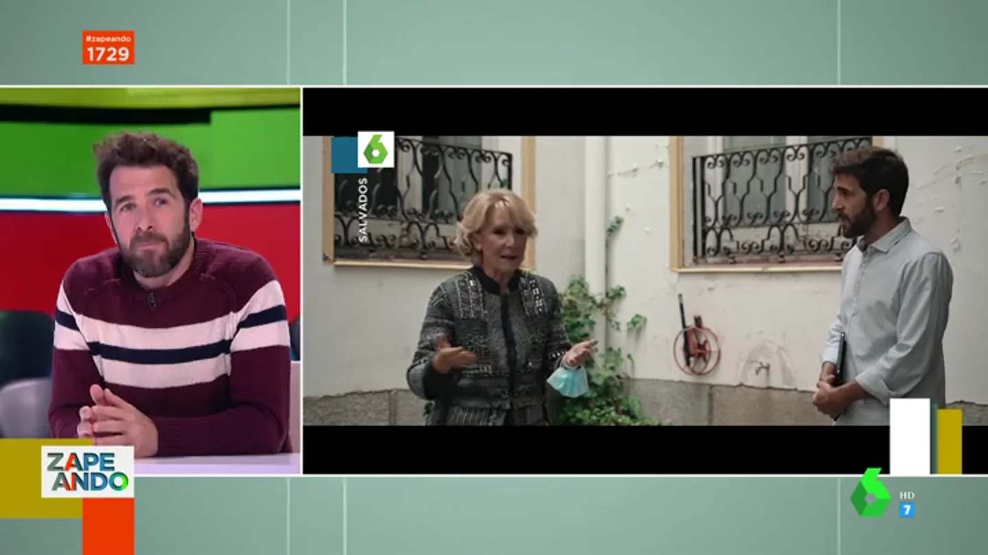 El 'making-of' de la 'huida' de Esperanza Aguirre en Salvados: "Se puso a darle a todos los botones de la cámara'" El 'making-of' de la 'huida' de Esperanza Aguirre en Salvados: "Se puso a darle a todos los botones de la cámara'"