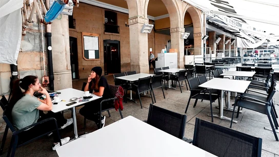 Imagen de archivo de una terraza Imagen de archivo de una terraza