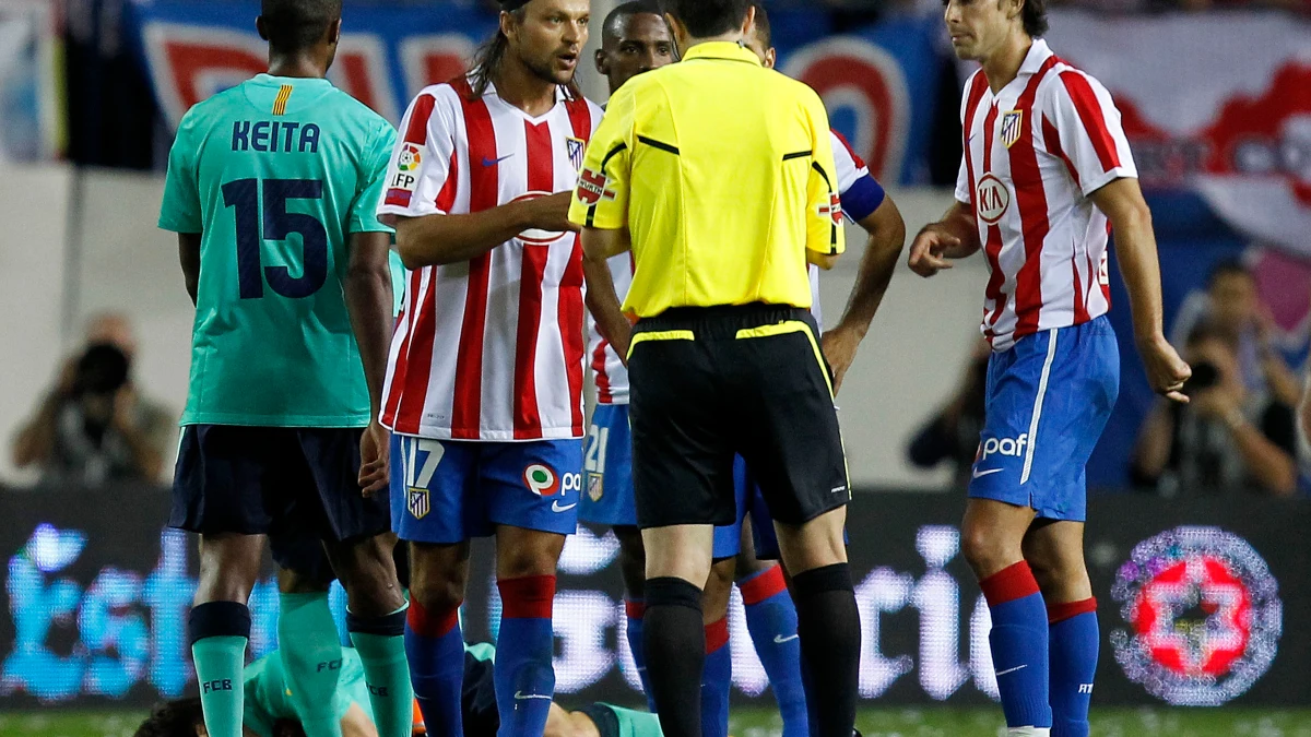 Ujfalusi, tras su entrada a Messi