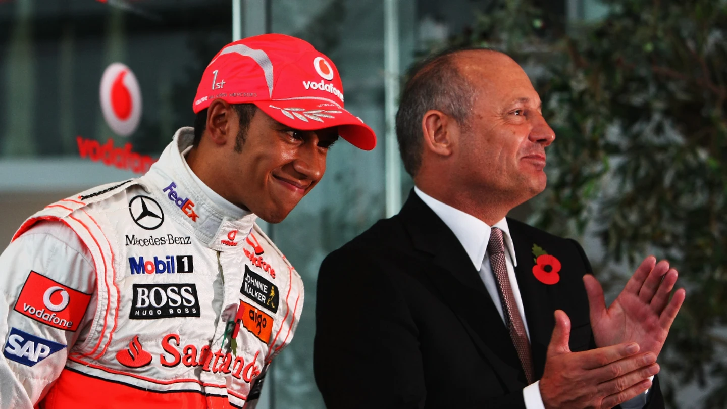 Lewis Hamilton, con Ron Dennis Lewis Hamilton, con Ron Dennis