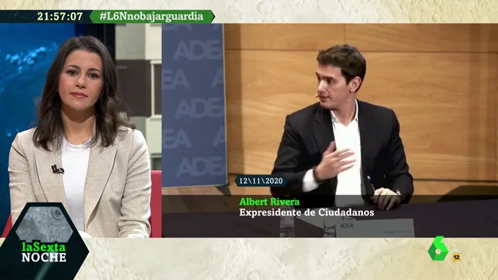 Así responde Arrimadas a las palabras de Rivera y Girauta por tender la mano a Sánchez para aprobar los Presupuestos